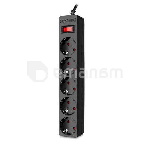 დამაგრძელებელი SVEN ქსელის დამცავი SF-05E 5.0m black SV-021573