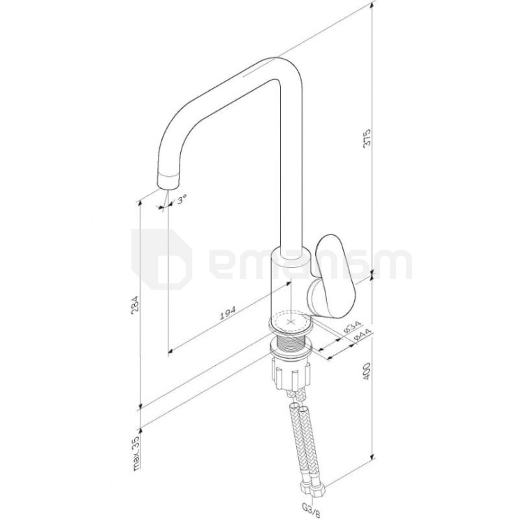 შემრევი სამზარეულოს AM.PM Like F8006011