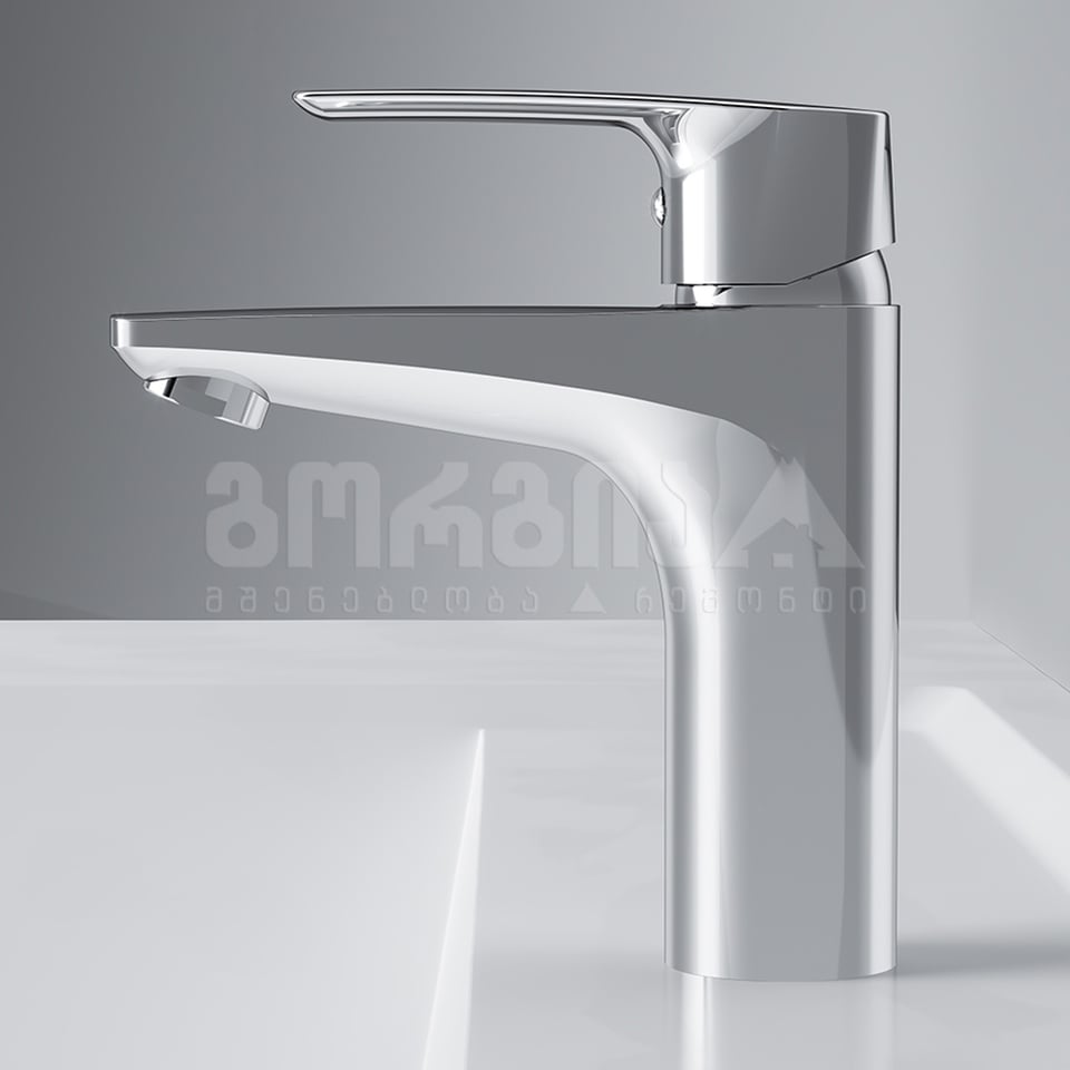 ხელსაბნის შემრევი ქრომირებული  GEM F90A02100