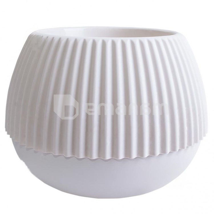 ქოთანი პლასტმასის Aleana Boho d10 თეთრი ვარდი