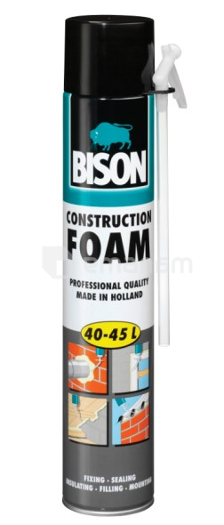სამონტაჟო ქაფი Bison Construction Foam 40-45 ლ კრემისფერი
