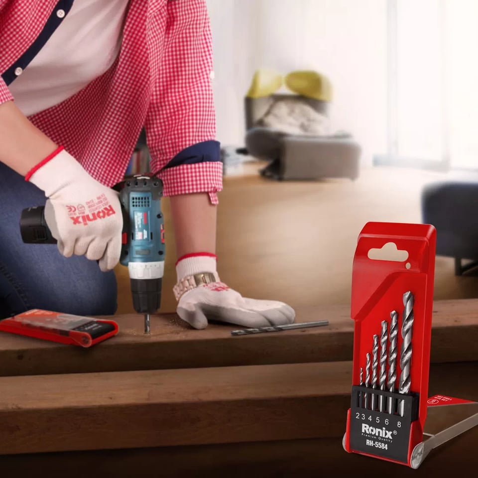 მეტალის ბურღების ნაკრები Ronix RH-5584 6ც