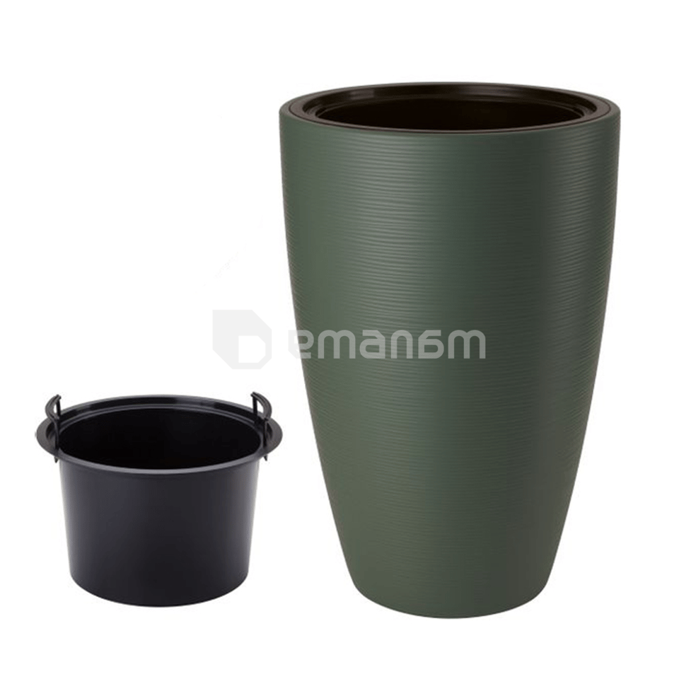 ქოთანი ყვავილის FORM-PLASTIC Gobi Slim 40 green tea