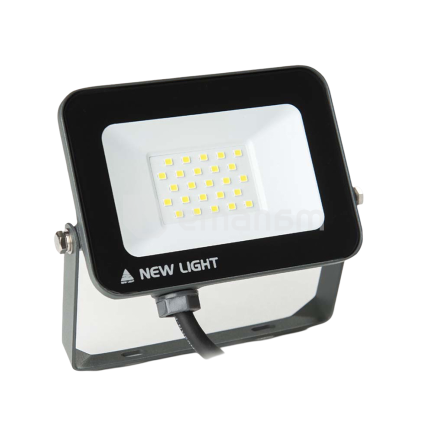 პროჟექტორი LED New Light 20W 6500K 1700Lm SMD E024E Dark Grey