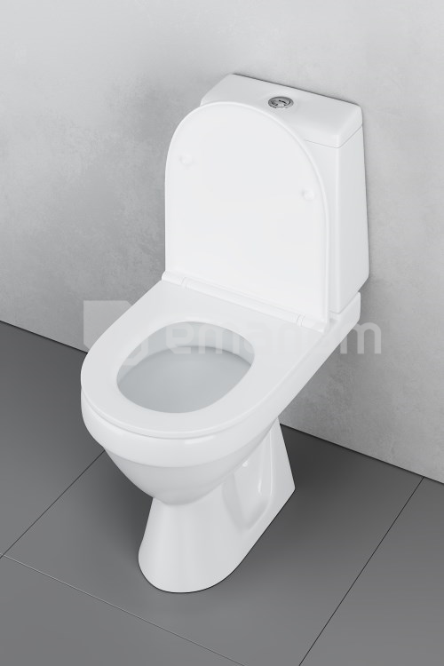 უნიტაზი-კომპაქტი Damixa Origin Evo 2 white 788607SC თავსაფრით Duroplast Softclose