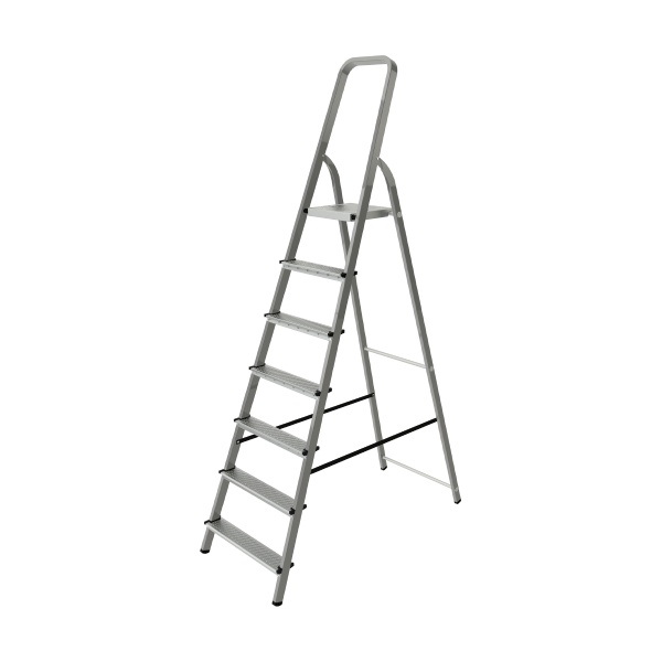 მეტალის კიბე 7 საფეხურით