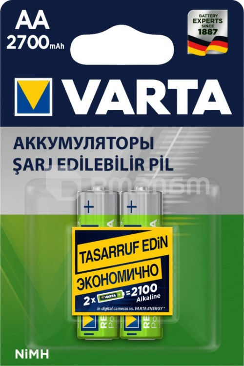 აკუმულატორი Varta AA 2700mAh NiMH 2 ც