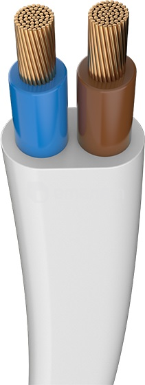 კაბელი Elvare HO5VVH2-F 2x0.75 მმ