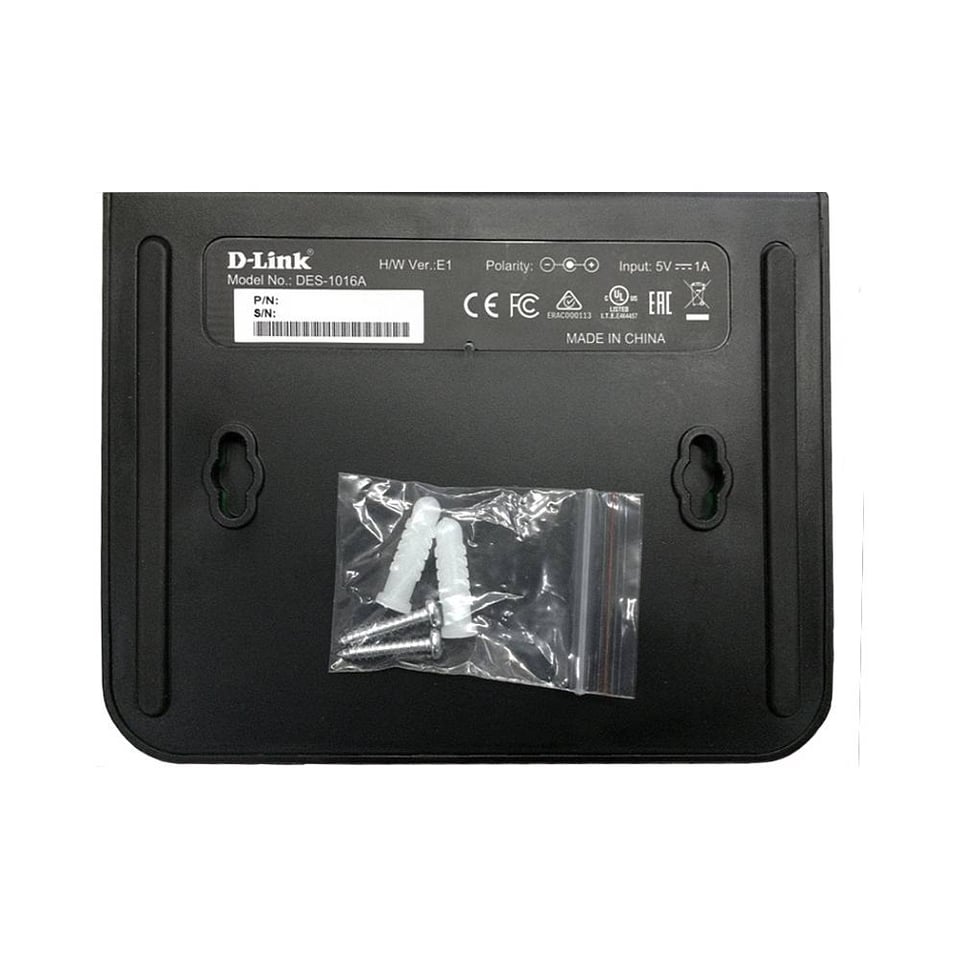 D-Link DES-1016A Unmanaged Switch 16x100Base-TX, plastic case