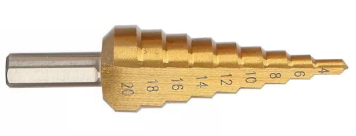 ბურღი პირამიდა 4-20MM / 4-20MM STEP DRILL BIT