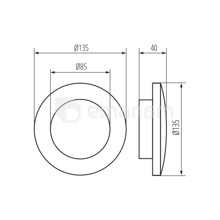 სანათი ბაღის-პარკის Kanlux FORRO LED EL 8W-W 29251 IP54