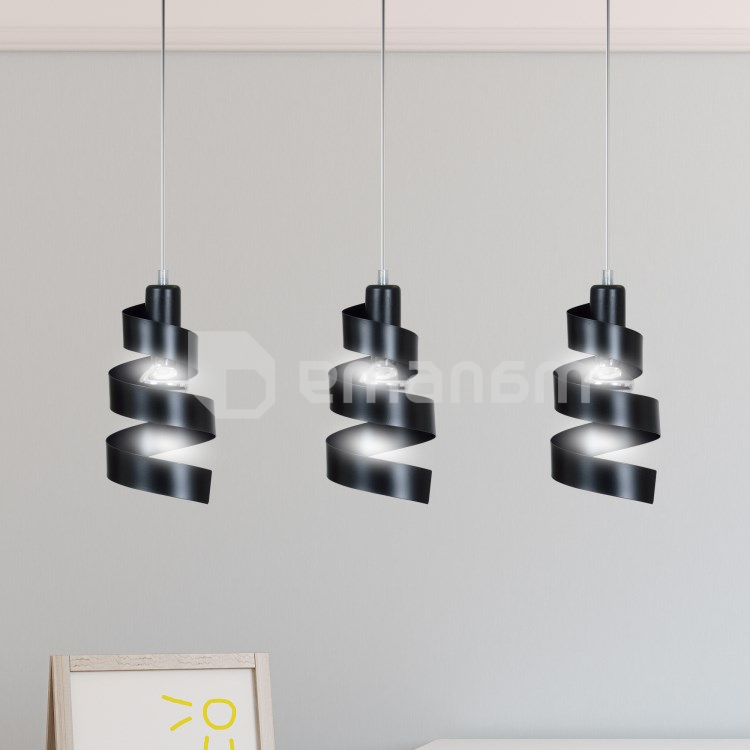 საკიდი EMIBIG Saga 3 E27 3x MAX 40W შავი