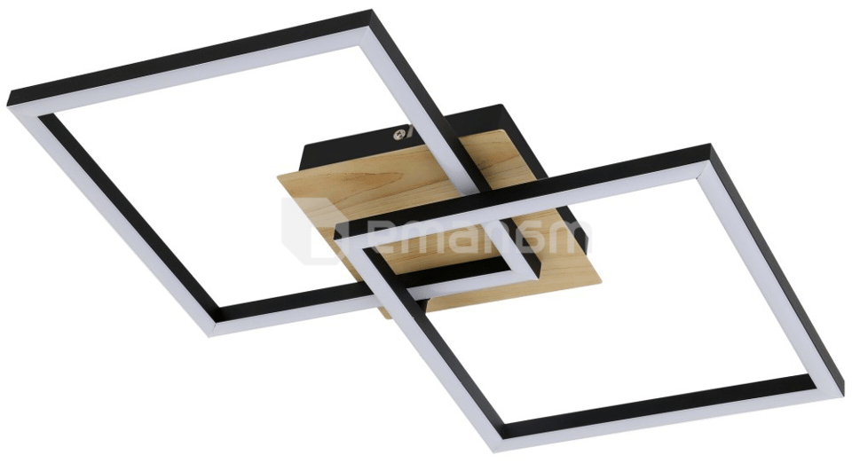 ჭაღი Rabalux ASHTON LED 24W 3000K 1600Lm შავი 6589
