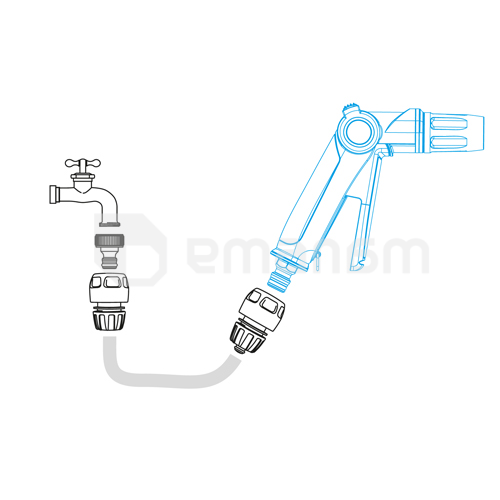 პისტოლეტი სარწყავი 3 რეჟიმით GF GF80006903