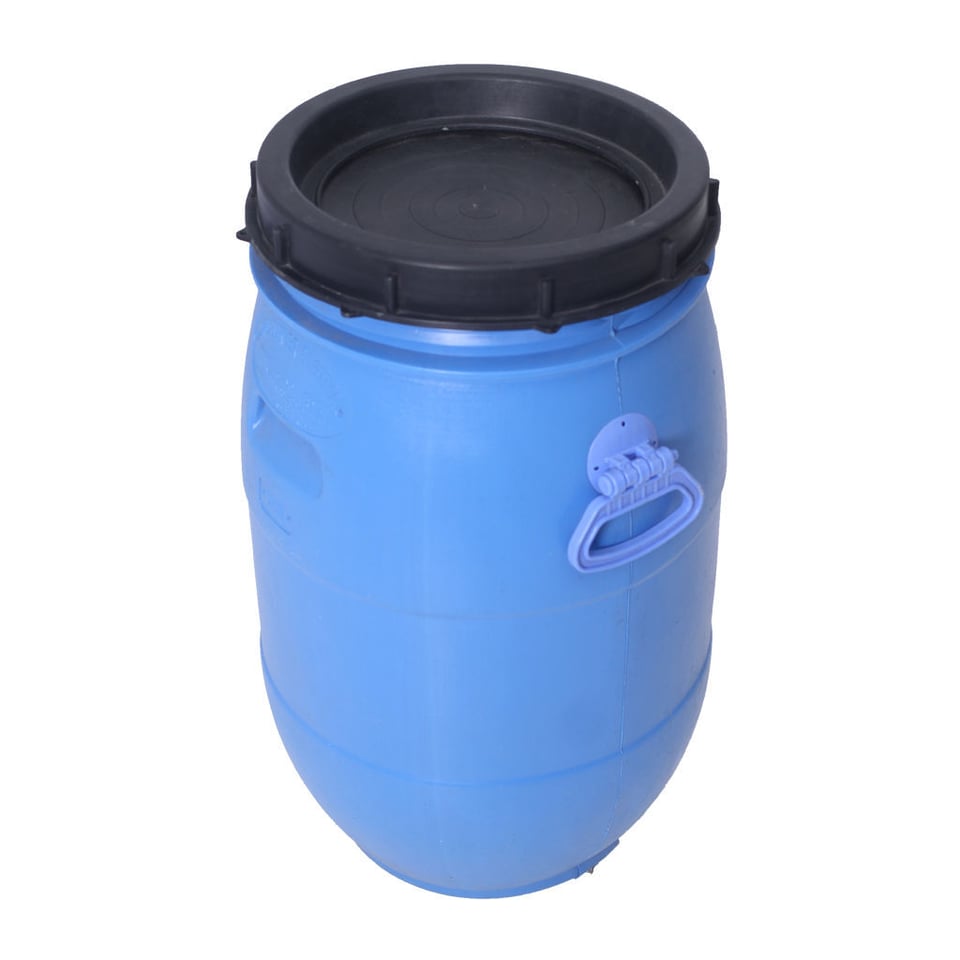 პლასტმასის ორმაგი ბიდონი თავსახურით 60 ლ