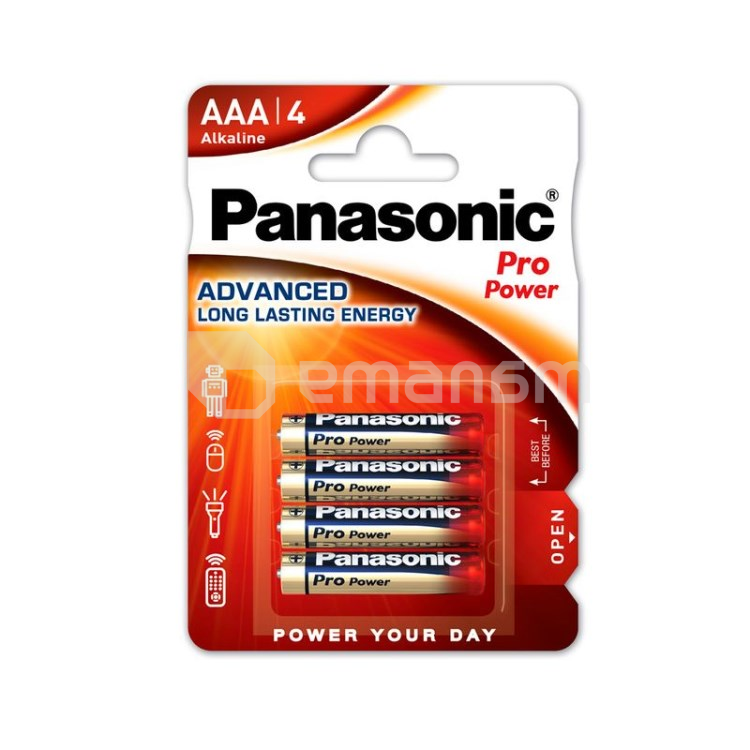 ელემენტი ალკალინი Panasonic LR03 ProPower AAA 4ც.