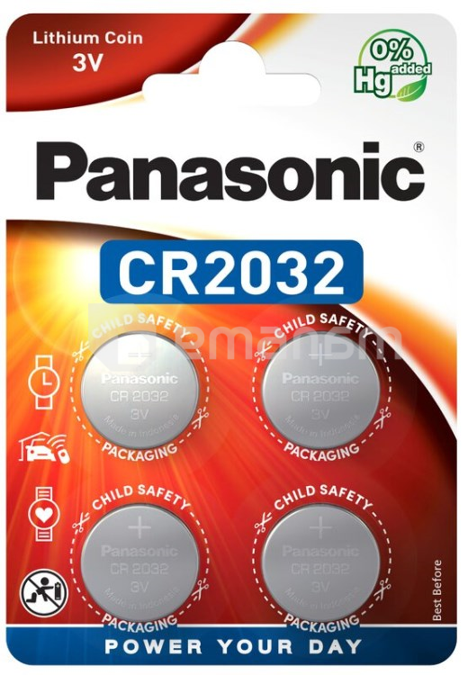ელემენტი Panasonic CR2032 4ც