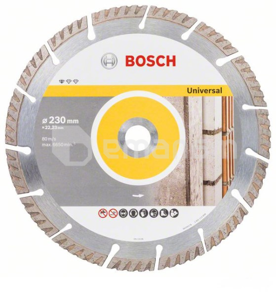 ალმასის დისკი უნივერსალური Bosch Standard for Universal 230x22.23 მმ