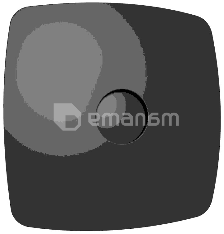 გამწოვი ვენტილატორი ERA RIO 4C Matt Black D98