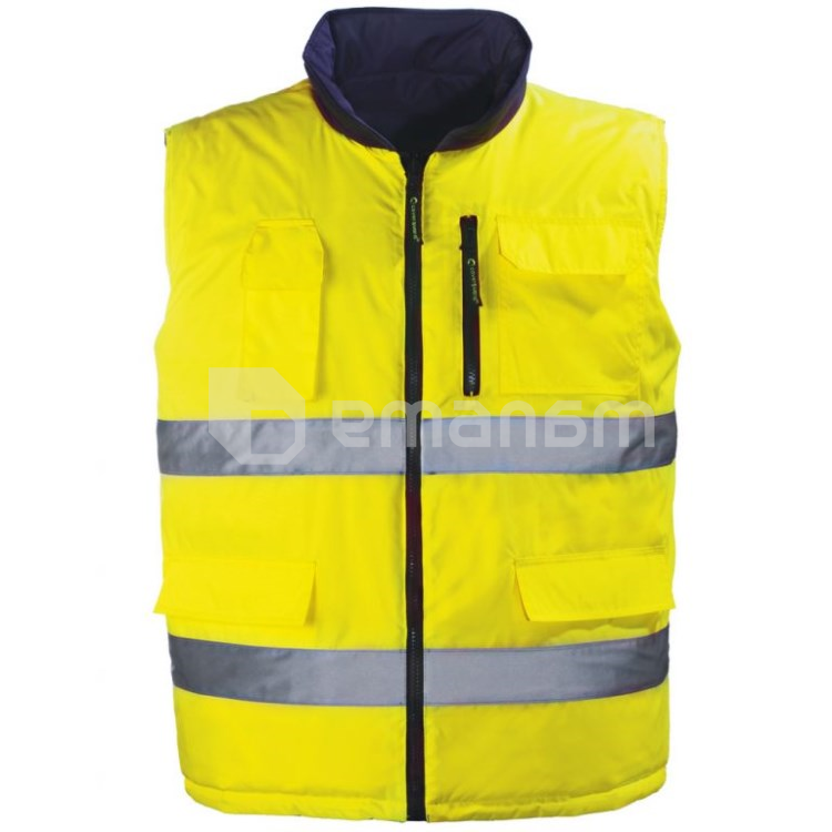 ჟილეტი დათბილული ორმხრივი Coverguard 7HWGY XXL ყვითელი