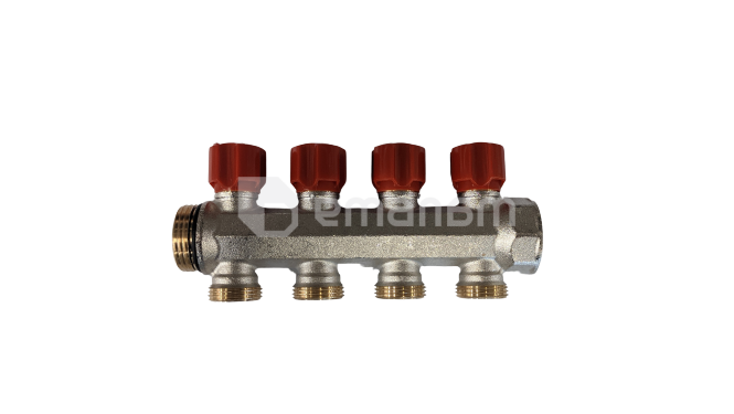 კოლექტორი IVAR 1"X16X4 ways წითელი (507322NR)