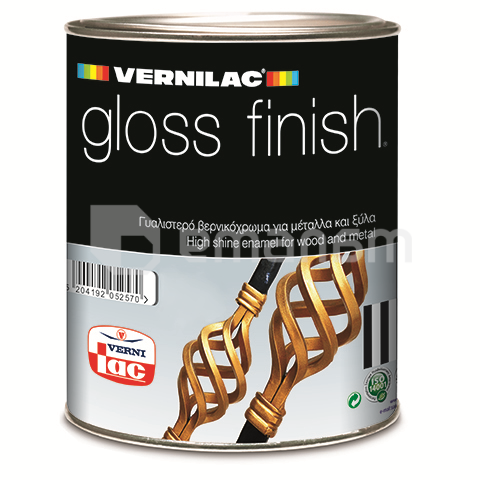 საღებავი ზეთის Vernilac Gloss Finish 0.75 ლ შავი