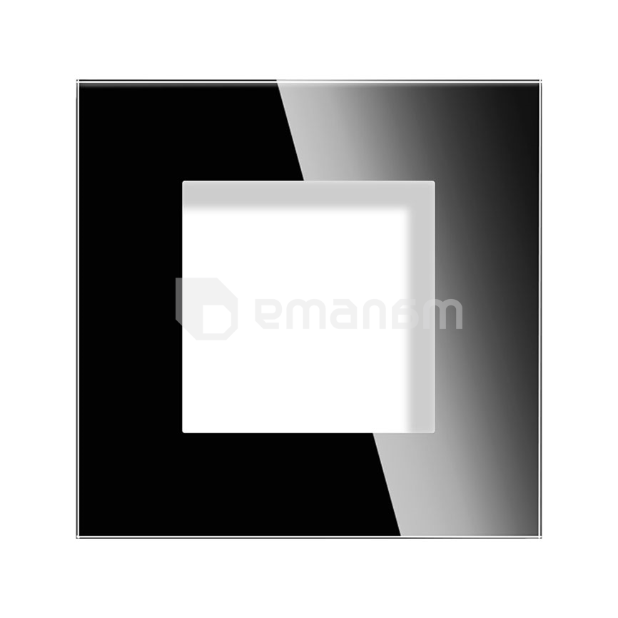 ჩარჩო Elegant Smart Home 1 მინის  შავი