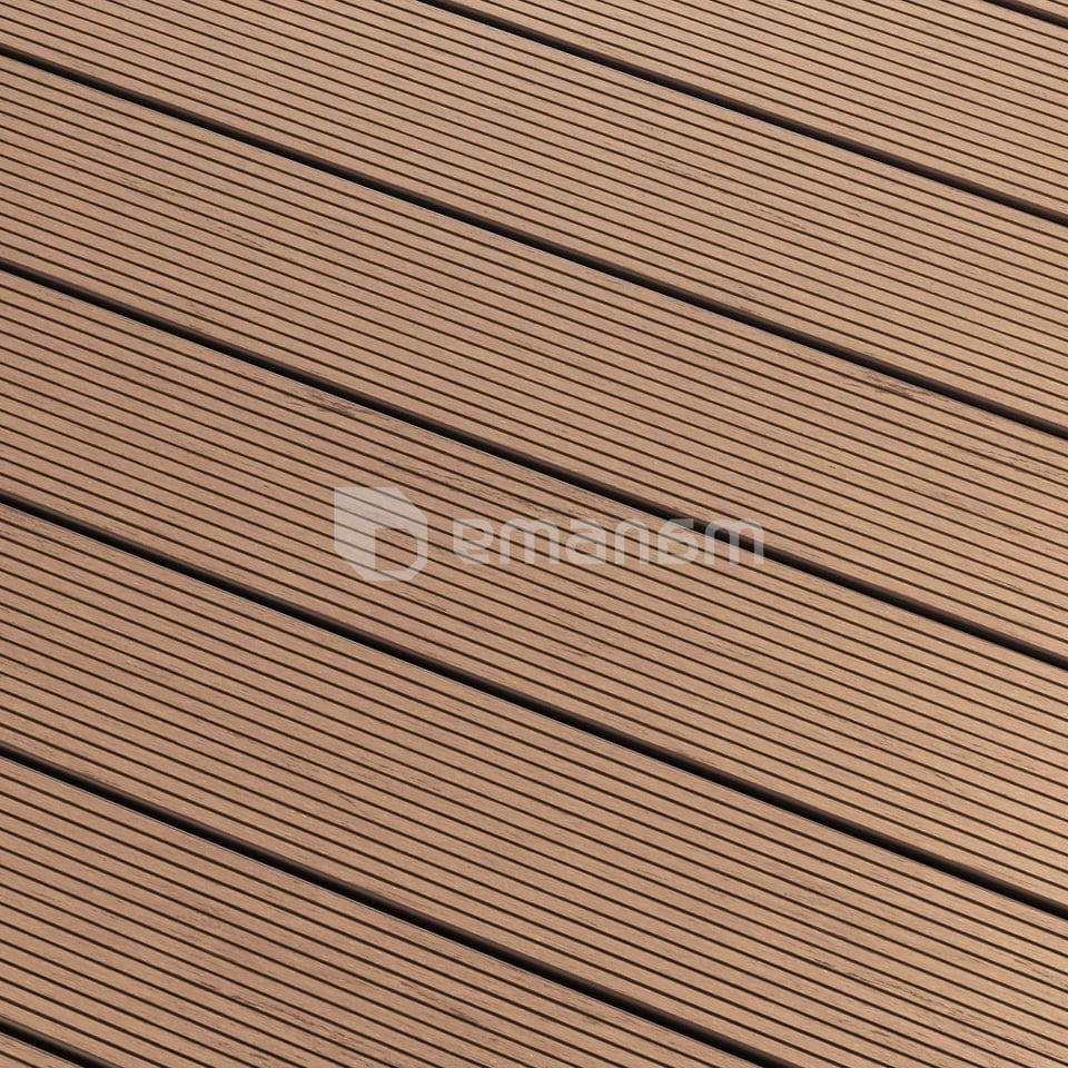 ტერასის დაფა Bergdeck S140 BB1107 Teak 140x25x2200 მმ