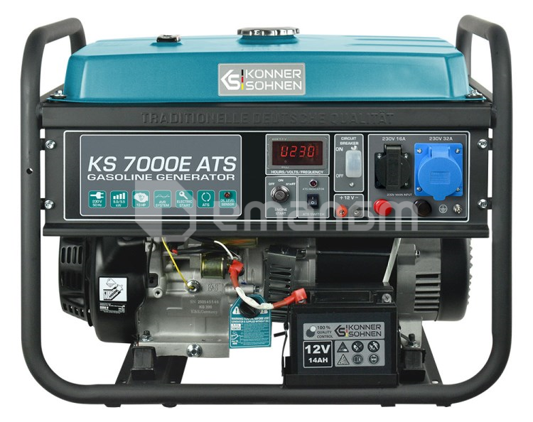 გენერატორი ბენზინის Konner&Sohnen KS 7000E ATS 5.5kW