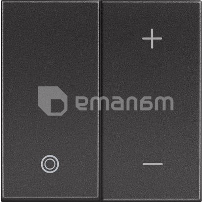 დიმერი ჩარჩოს გარეშე Bticino 2 მოდულით შავი