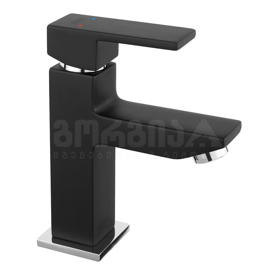 ხელსაბანი შემრევი დაბალი, შავი ZICCO BZI2BL