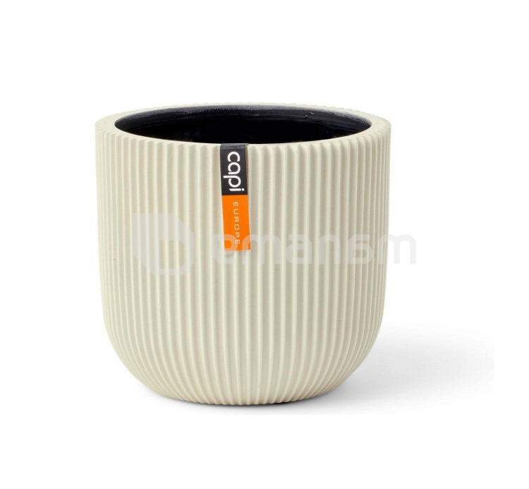 ქოთანი ყვავილის Capi Europe Planter ball Groove 24x21სმ ბეჟი