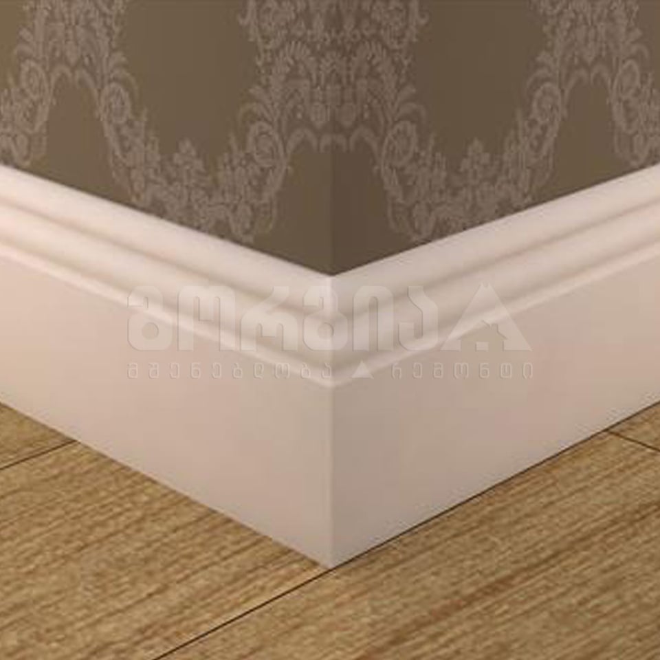 პლინტუსი მდფ 10სმ თეთრი