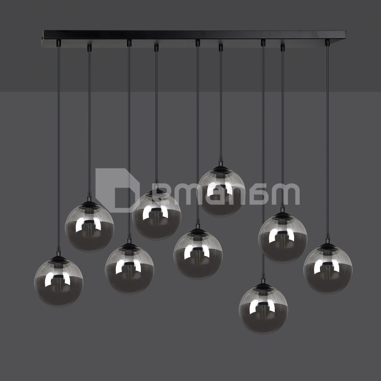 საკიდი EMIBIG Cosmo 9 E14 9x MAX 40W შავი გრაფიტი