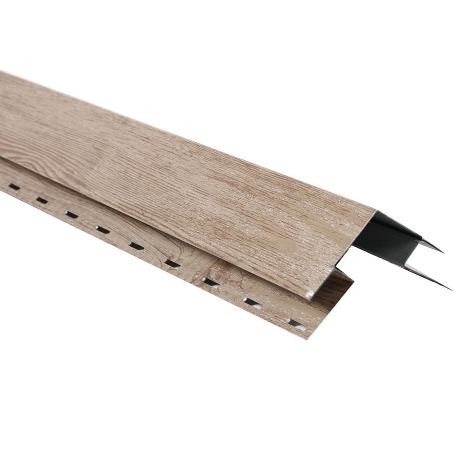 საიდინგის გარე კუთხის პროფილი  0.50X274 ხაოიანი WOOD LIGHTER NOVA