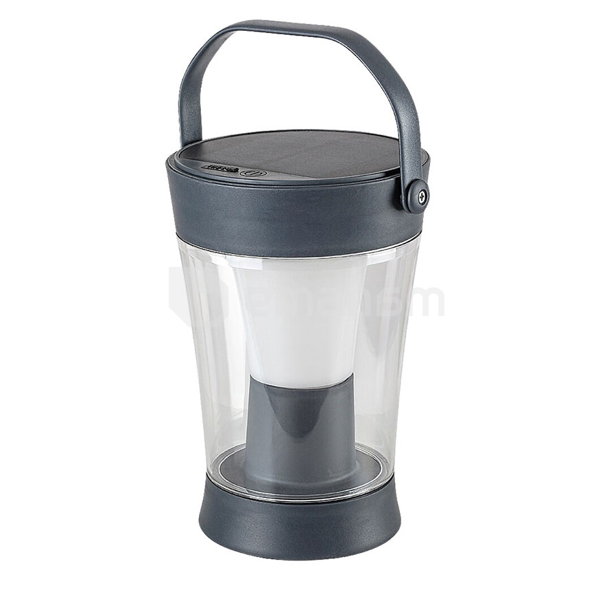 გარე სანათი Rabalux Angers 3W RGB 300Lm Ø120 h240 IP54 77039 Solar ნაცრისფერი