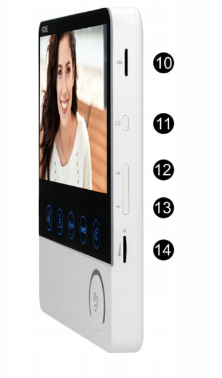 ვიდეო დომოფონი ORNO 7 IMAGO VDP-60PMV თეთრი