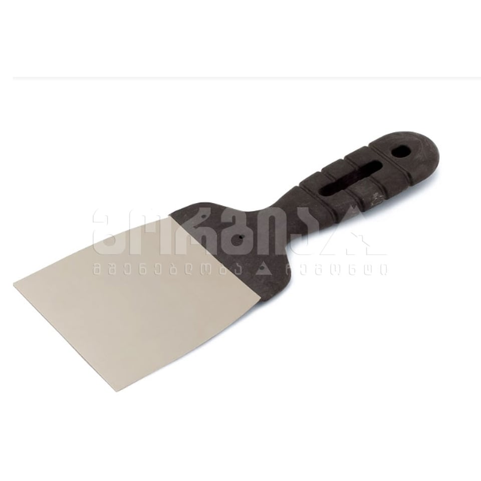 შპატელი უჟანგავი ფოლადის პლასტმასის სახელურით 91091012 100მმ