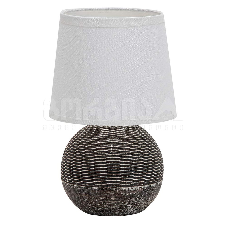 მაგიდის სანათი D4719 White+Brown - Taishi