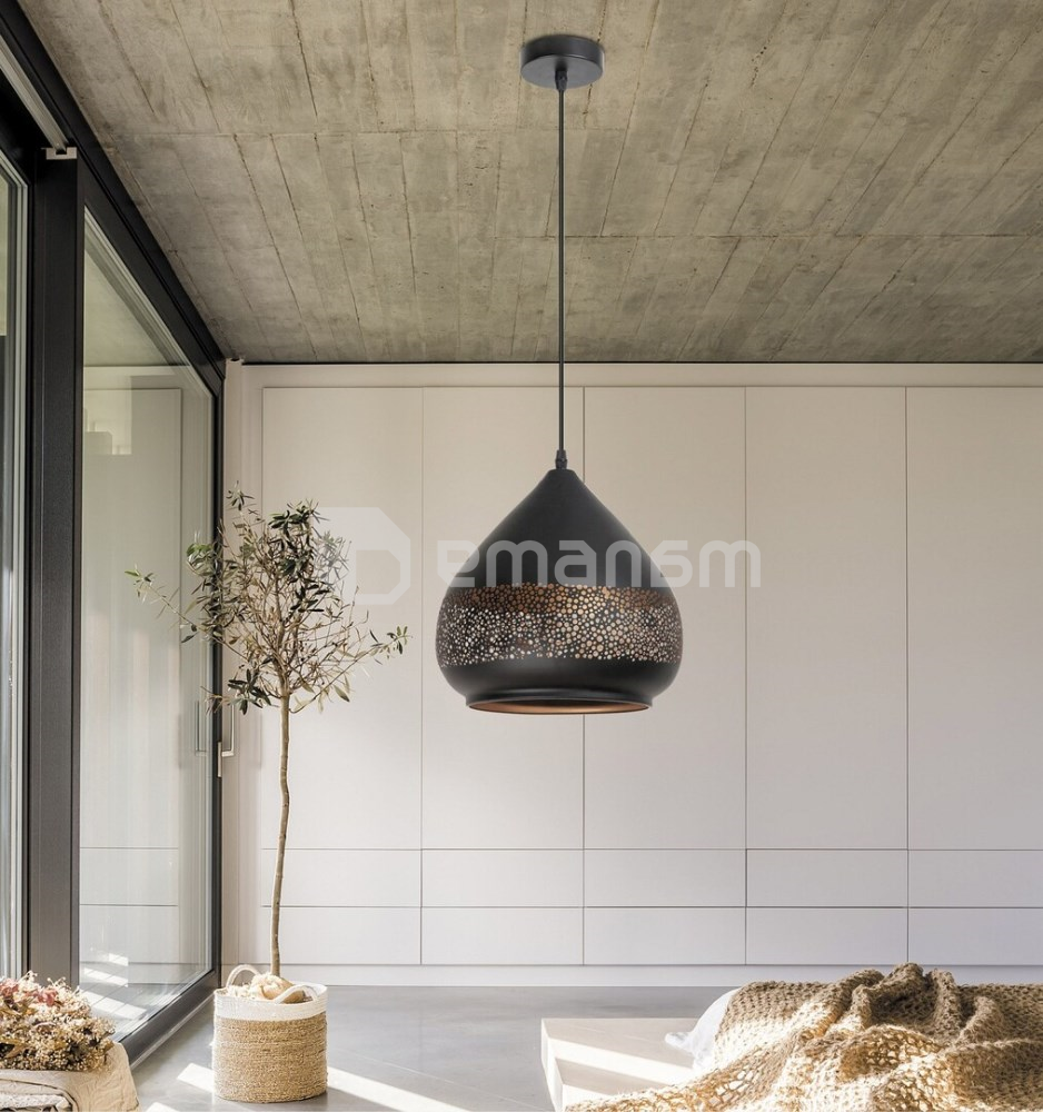 საკიდი Rabalux Kaia 1 Е27 Ø270 2278 h1100 შავი