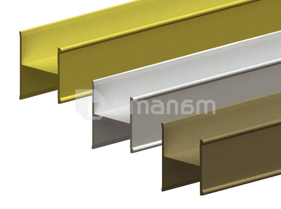 ალუმინის პროფილი Valcomp Н18 1800 მმ ვერცხლისფერი