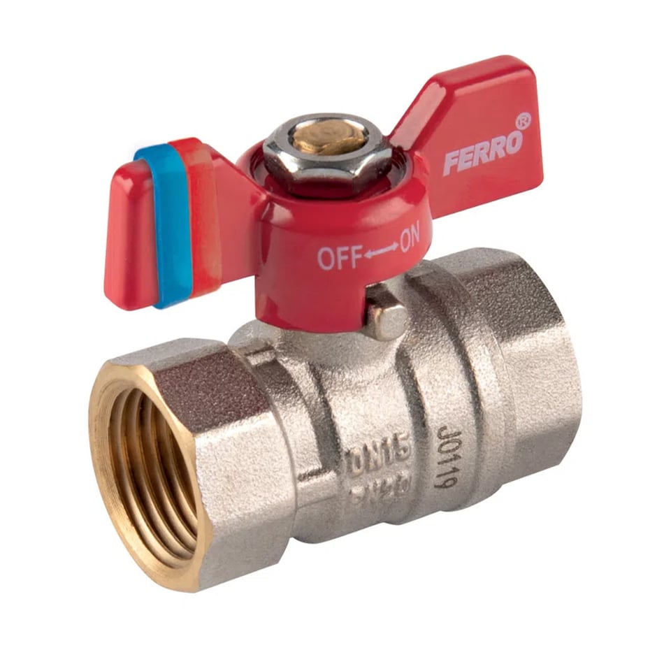ბურთულა ვენტილი (პეპელა) 3/4 F-F KFCM2 Ferro