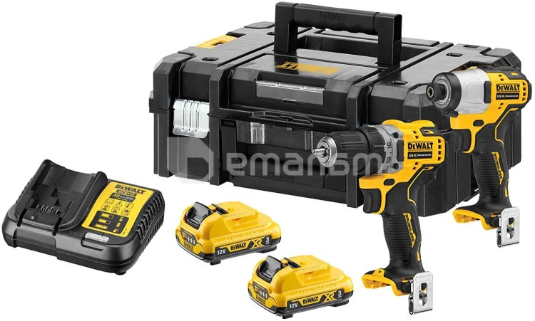 აკუმულატორის ინსტრუმენტების ნაკრები DeWalt DCK2110L2T-QW
