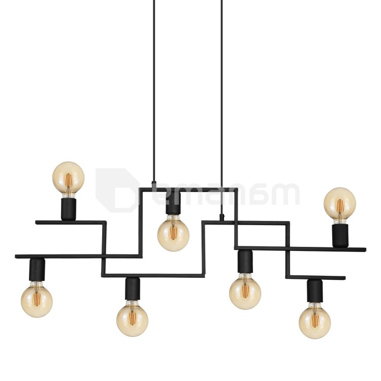 ჭერის სანათი Eglo 43365 HL E27 7x MAX 60W შავი FEMBARD