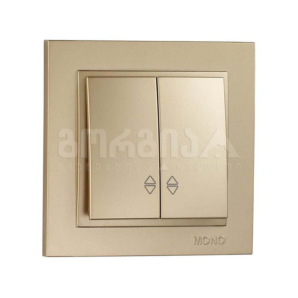 ჩამრთველი რევერსი ორიანი  DESPINA TITANYUM - 102-222223-111