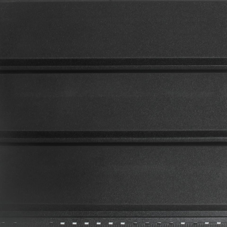 84-იანი ფერადი თუნუქის საიდინგი 0.50X345 ხაოიანი RAL 9005 NOVA