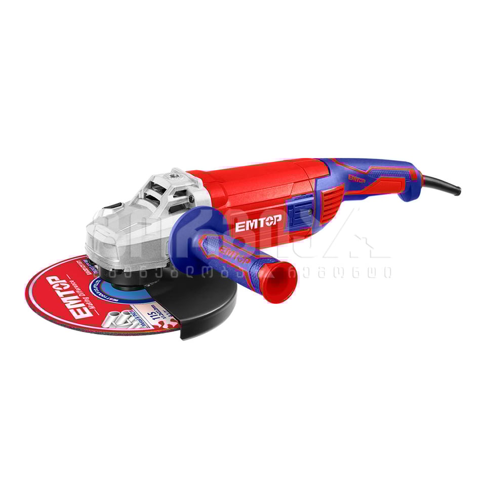 კუთხსახეხი 2400ვტ 230მმ Emtop-EAGR24093