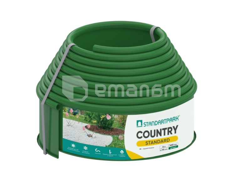ბორდიური Standartpark Country Standard H100 82952-6-GN 6 მ მწვანე