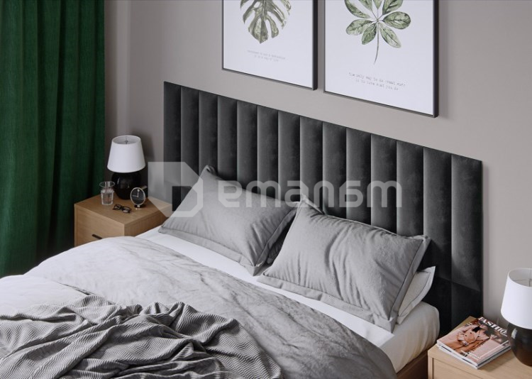 კედლის რბილი პანელი VOX Profile Regular 2 15x60 სმ. გრაფიტი