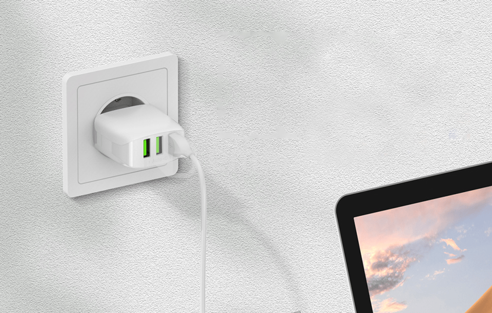 დამტენი LDNIO A3312 17W USB To Type C 3 USB კაბელი